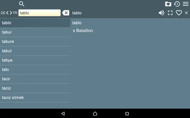 German Turkish Dictionary Free android App screenshot 0